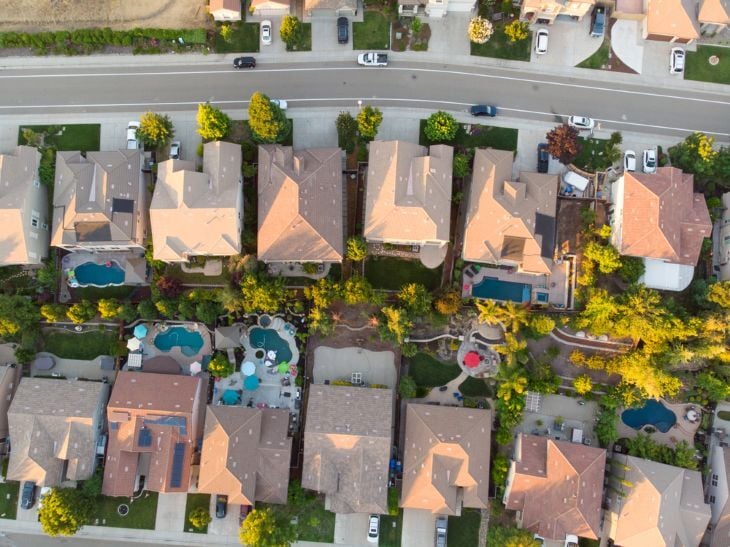 The Great Australian Dream - an aerial view of suburban homes