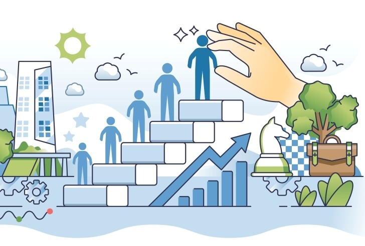 A graphic to represent business Succession Plannning